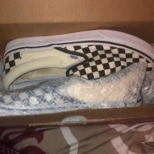 Size 10 Checkered Board Vans